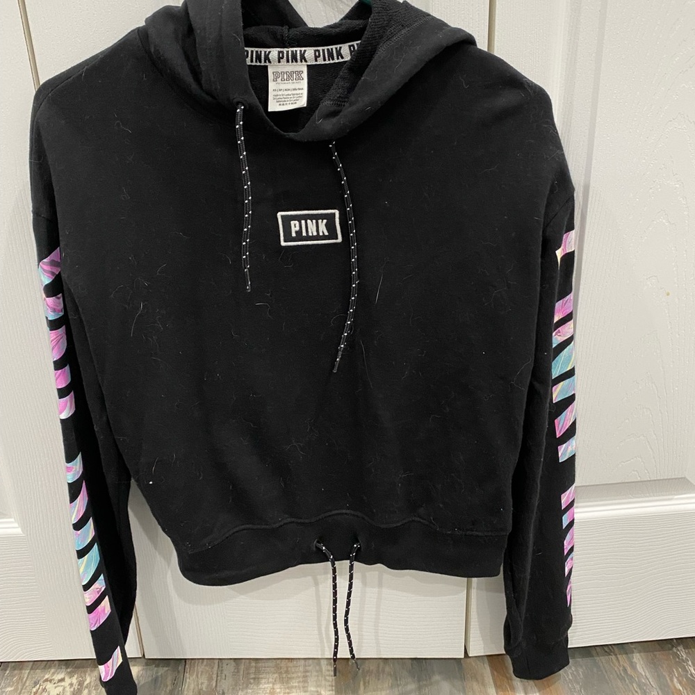 PINK cropped hoodie